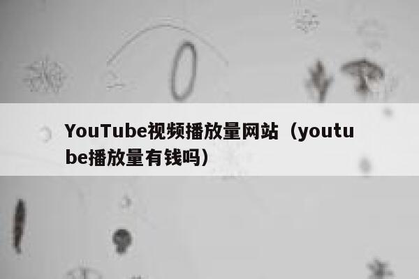 YouTube视频播放量网站（youtube播放量有钱吗） 第1张