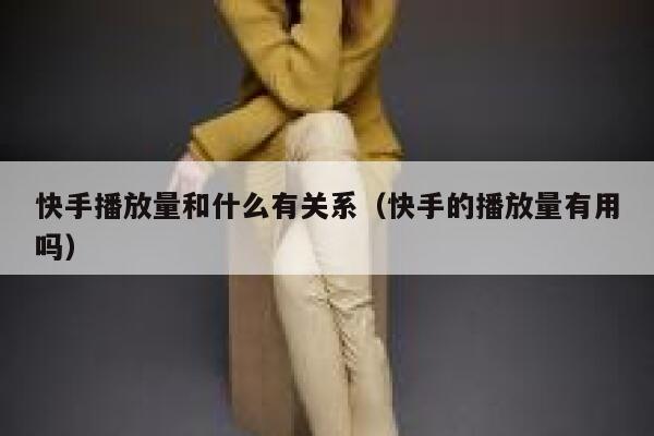 快手播放量和什么有关系（快手的播放量有用吗） 第1张