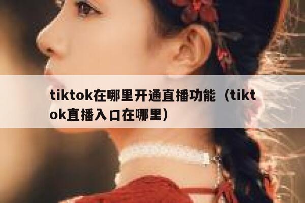 tiktok在哪里开通直播功能（tiktok直播入口在哪里） 第1张