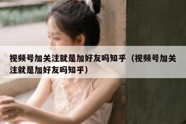 视频号加关注就是加好友吗知乎（视频号加关注就是加好友吗知乎） 第1张