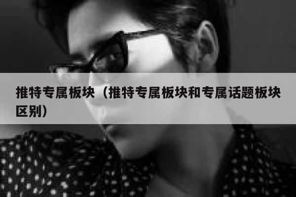 推特专属板块（推特专属板块和专属话题板块区别） 第1张