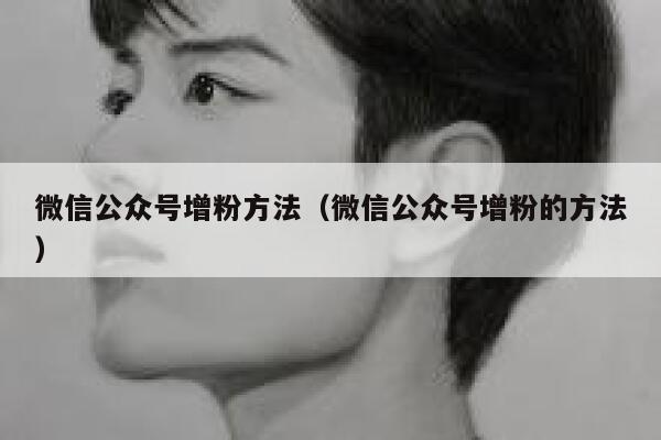 微信公众号增粉方法（微信公众号增粉的方法） 第1张