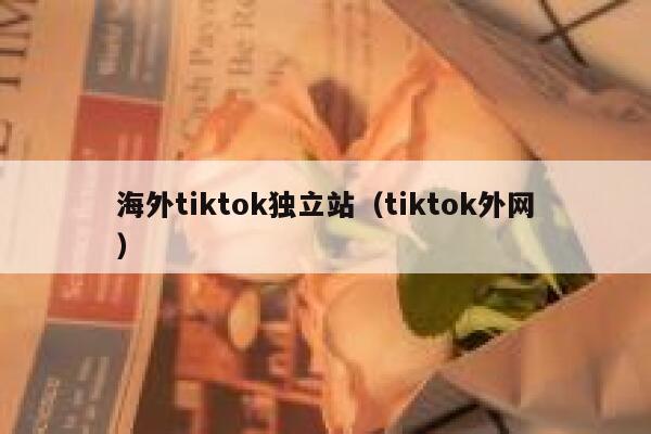 海外tiktok独立站（tiktok外网） 第1张