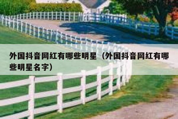 外国抖音网红有哪些明星（外国抖音网红有哪些明星名字） 第1张