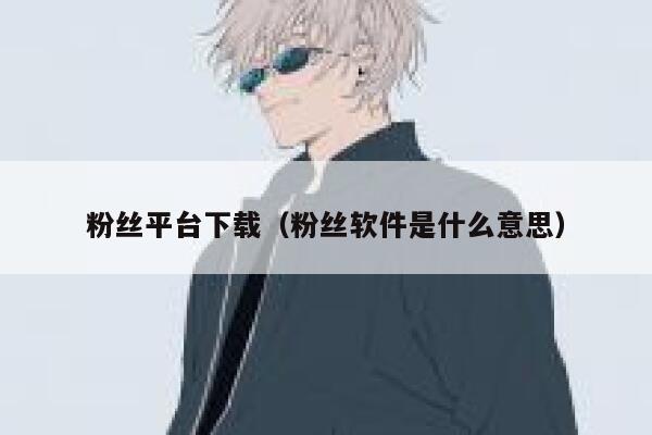 粉丝平台下载（粉丝软件是什么意思） 第1张
