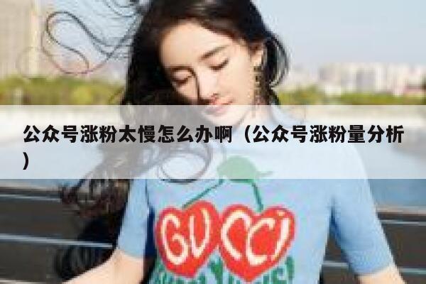 公众号涨粉太慢怎么办啊（公众号涨粉量分析） 第1张
