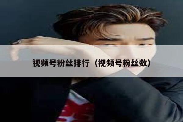 视频号粉丝排行（视频号粉丝数） 第1张