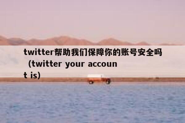 twitter帮助我们保障你的账号安全吗（twitter your account is） 第1张