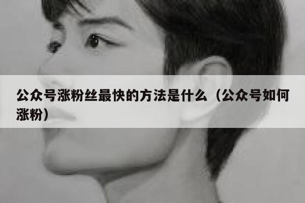 公众号涨粉丝最快的方法是什么（公众号如何涨粉） 第1张
