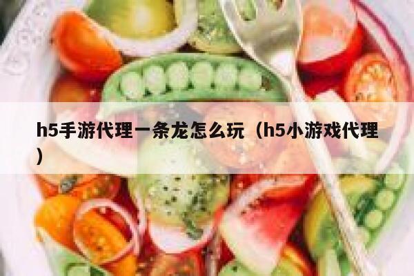 h5手游代理一条龙怎么玩（h5小游戏代理） 第1张