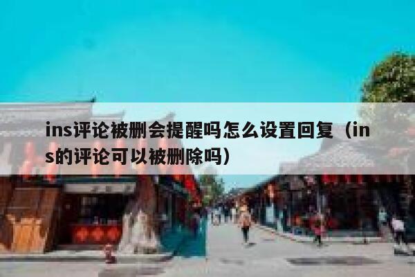 ins评论被删会提醒吗怎么设置回复（ins的评论可以被删除吗） 第1张