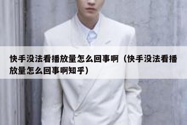 快手没法看播放量怎么回事啊（快手没法看播放量怎么回事啊知乎） 第1张