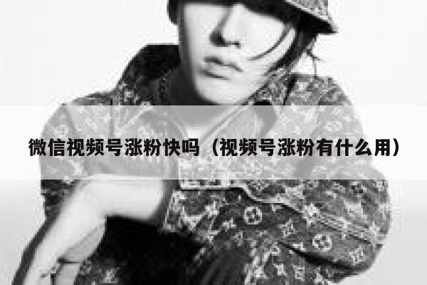 微信视频号涨粉快吗（视频号涨粉有什么用） 第1张