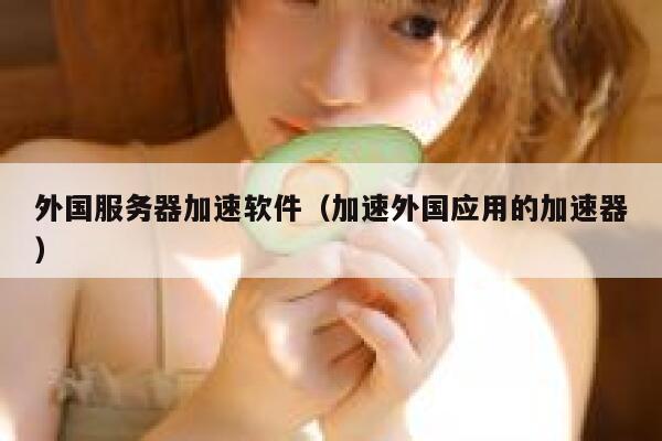外国服务器加速软件（加速外国应用的加速器） 第1张