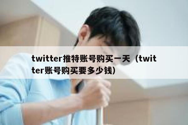 twitter推特账号购买一天（twitter账号购买要多少钱） 第1张