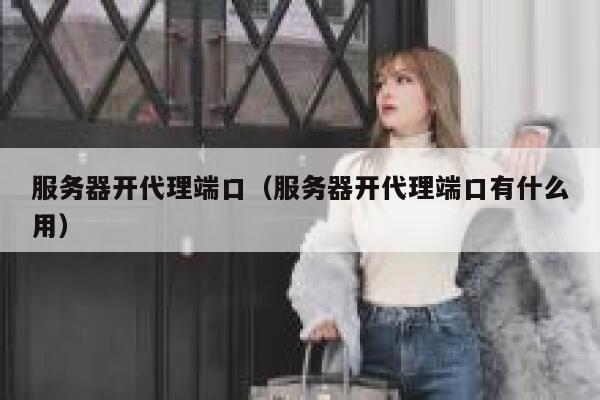 服务器开代理端口（服务器开代理端口有什么用） 第1张