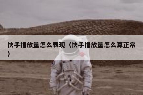 快手播放量怎么表现（快手播放量怎么算正常） 第1张