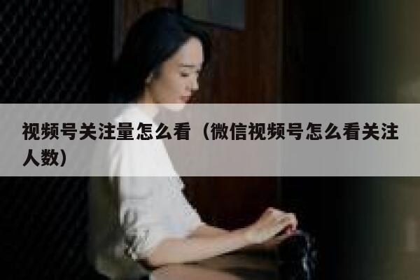 视频号关注量怎么看（微信视频号怎么看关注人数） 第1张