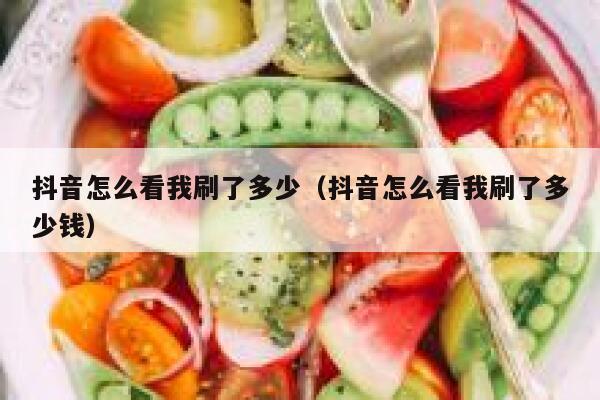 抖音怎么看我刷了多少（抖音怎么看我刷了多少钱） 第1张