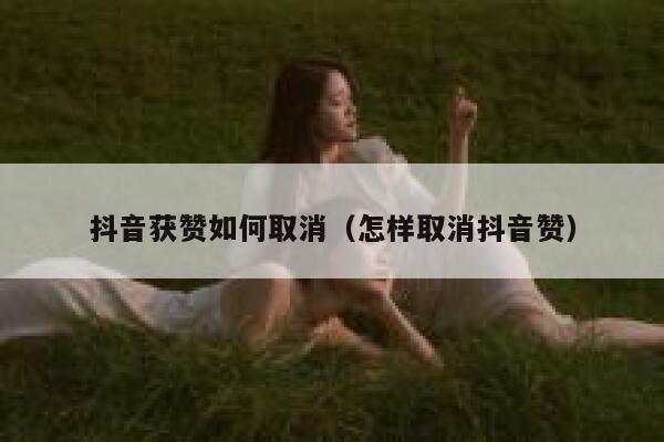 抖音获赞如何取消（怎样取消抖音赞） 第1张