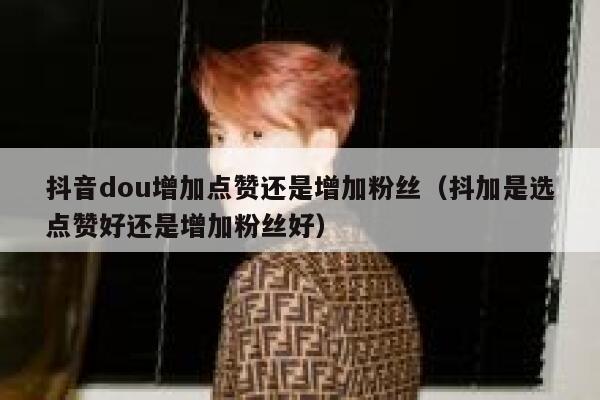 抖音dou增加点赞还是增加粉丝（抖加是选点赞好还是增加粉丝好） 第1张