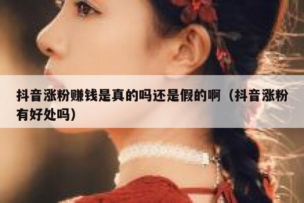 抖音涨粉赚钱是真的吗还是假的啊（抖音涨粉有好处吗） 第1张
