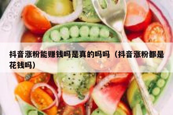 抖音涨粉能赚钱吗是真的吗吗（抖音涨粉都是花钱吗） 第1张
