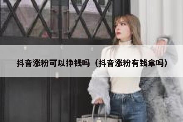 抖音涨粉可以挣钱吗（抖音涨粉有钱拿吗） 第1张