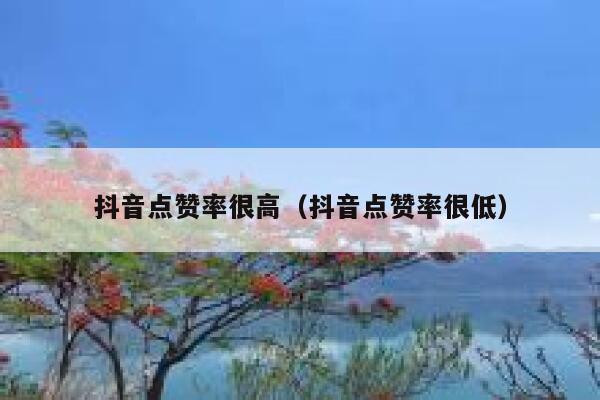 抖音点赞率很高（抖音点赞率很低） 第1张