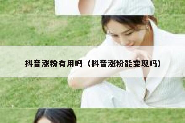 抖音涨粉有用吗（抖音涨粉能变现吗） 第1张