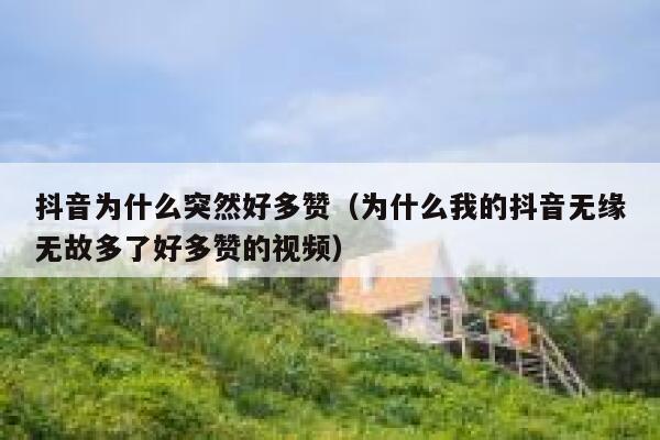 抖音为什么突然好多赞（为什么我的抖音无缘无故多了好多赞的视频） 第1张