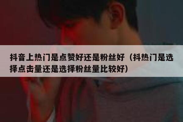 抖音上热门是点赞好还是粉丝好（抖热门是选择点击量还是选择粉丝量比较好） 第1张