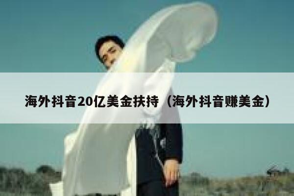 海外抖音20亿美金扶持（海外抖音赚美金） 第1张