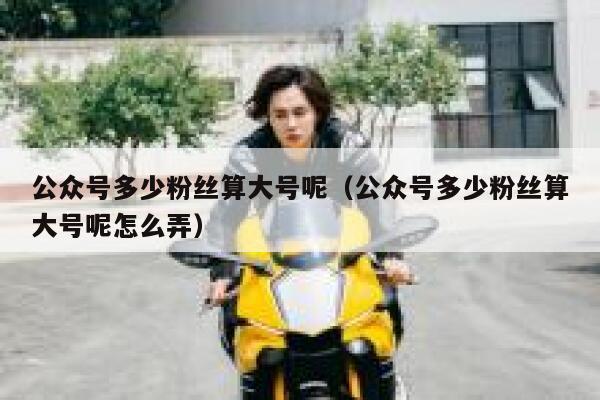 公众号多少粉丝算大号呢（公众号多少粉丝算大号呢怎么弄） 第1张