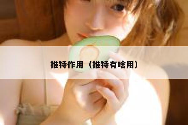 推特作用（推特有啥用） 第1张
