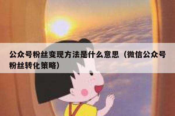 公众号粉丝变现方法是什么意思（微信公众号粉丝转化策略） 第1张