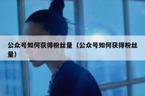 公众号如何获得粉丝量（公众号如何获得粉丝量） 第1张