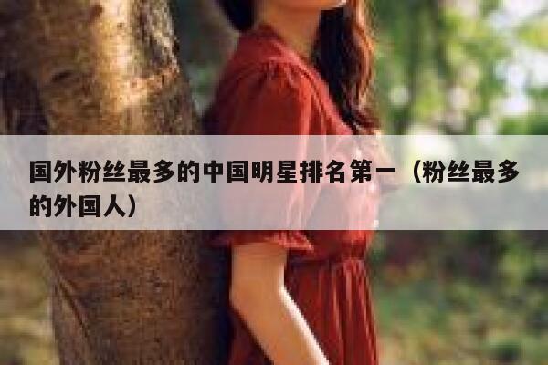 国外粉丝最多的中国明星排名第一（粉丝最多的外国人） 第1张