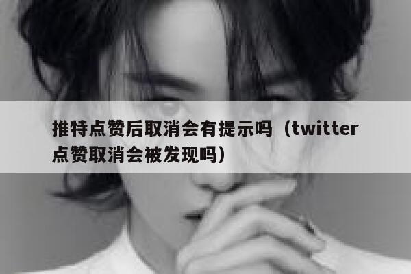 推特点赞后取消会有提示吗（twitter点赞取消会被发现吗） 第1张