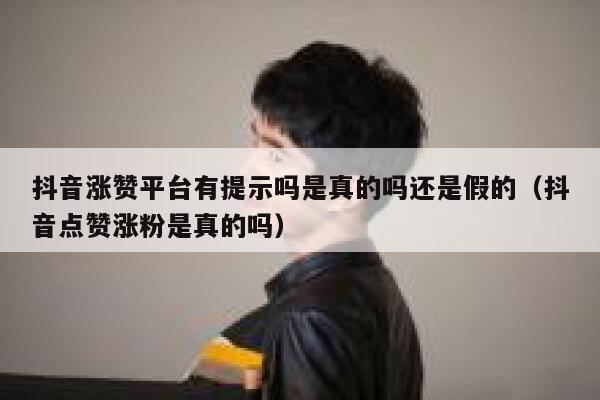 抖音涨赞平台有提示吗是真的吗还是假的（抖音点赞涨粉是真的吗） 第1张