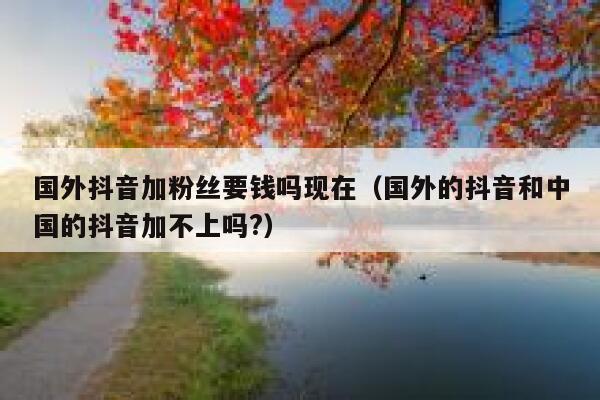 国外抖音加粉丝要钱吗现在（国外的抖音和中国的抖音加不上吗?） 第1张