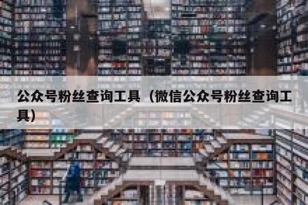 公众号粉丝查询工具（微信公众号粉丝查询工具） 第1张
