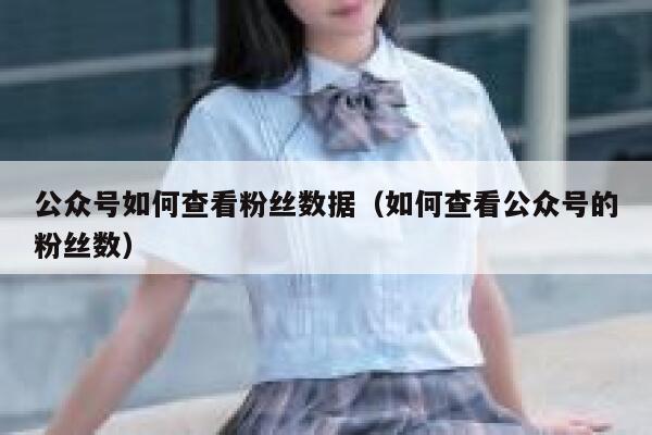 公众号如何查看粉丝数据（如何查看公众号的粉丝数） 第1张