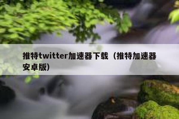 推特twitter加速器下载（推特加速器安卓版） 第1张