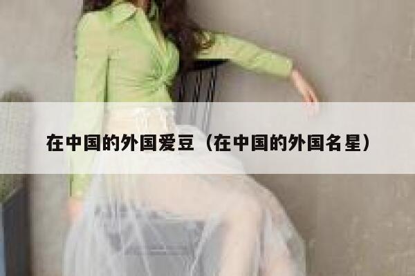 在中国的外国爱豆（在中国的外国名星） 第1张