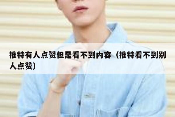 推特有人点赞但是看不到内容（推特看不到别人点赞） 第1张