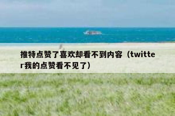 推特点赞了喜欢却看不到内容（twitter我的点赞看不见了） 第1张