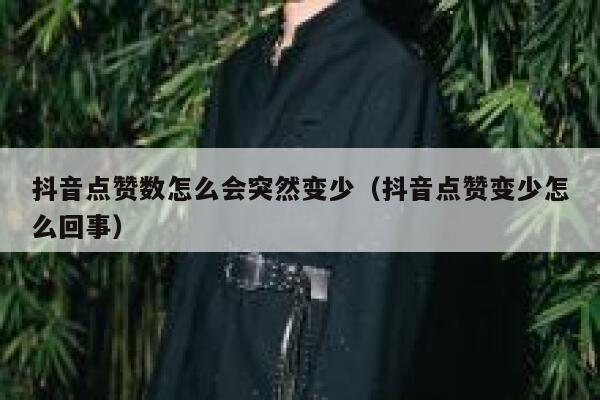 抖音点赞数怎么会突然变少（抖音点赞变少怎么回事） 第1张