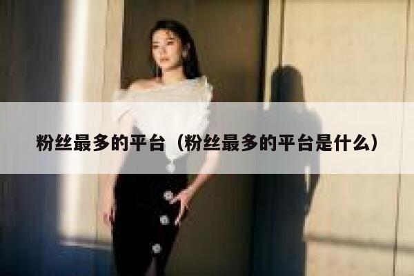 粉丝最多的平台（粉丝最多的平台是什么） 第1张