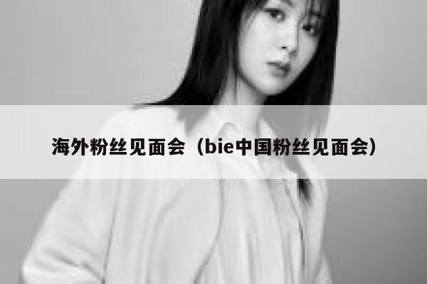 海外粉丝见面会（bie中国粉丝见面会） 第1张